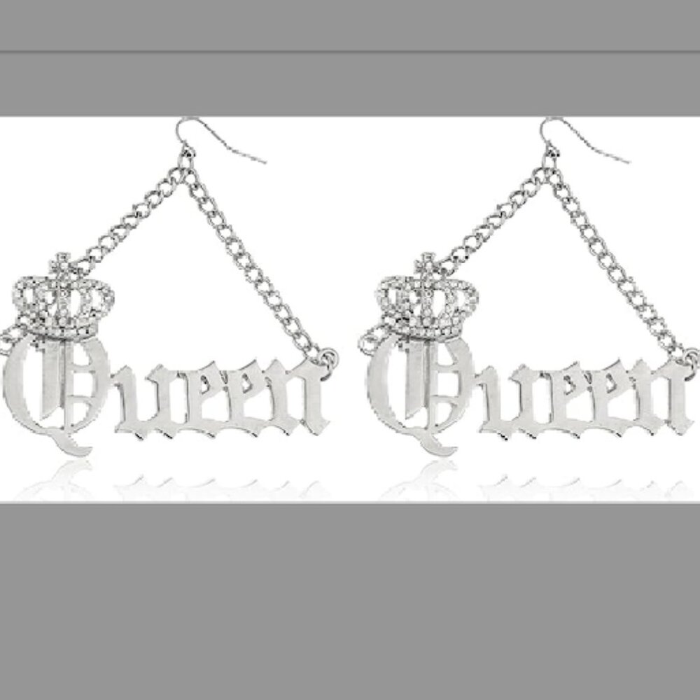Queen Silver Earrings